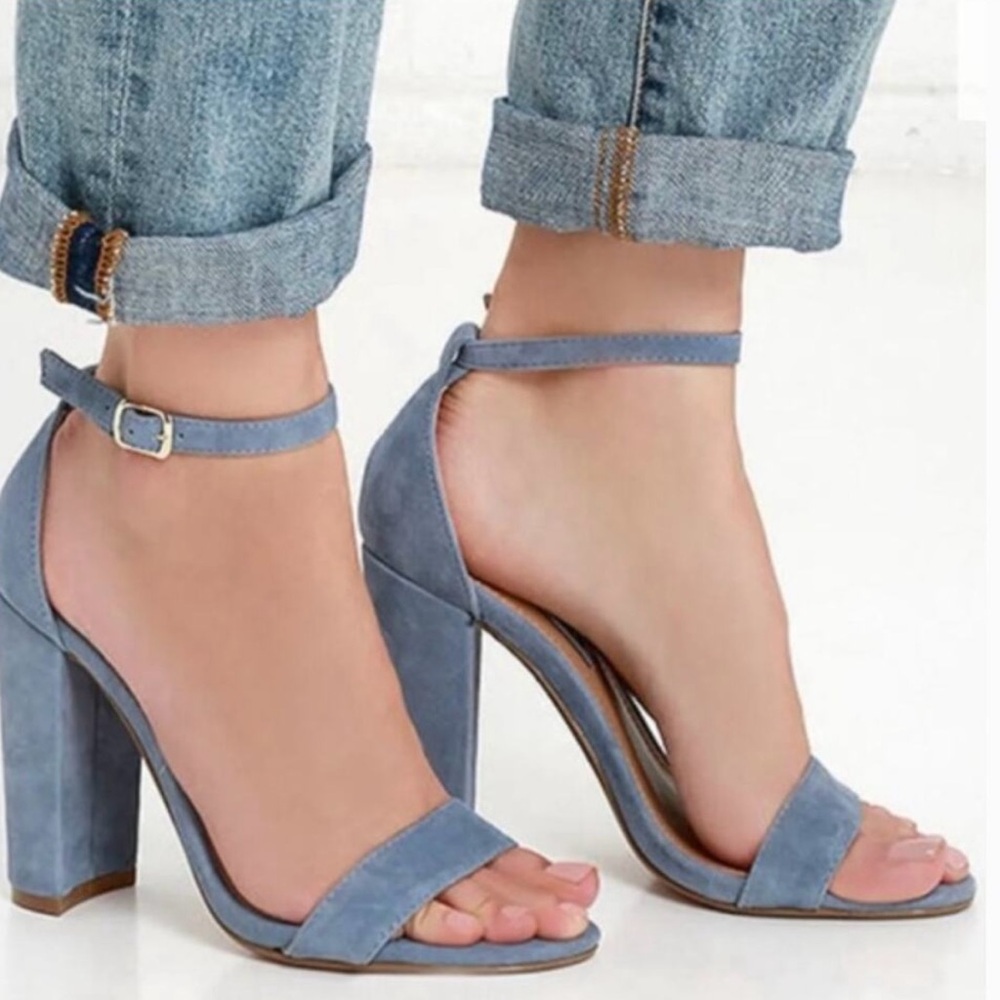 Steve Madden Blue Ankle Strap Heels